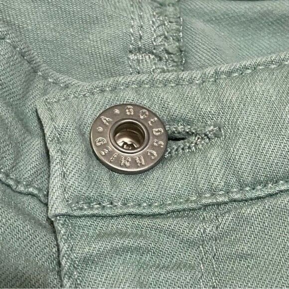 AG Adriano Goldschmied 26 The Ankle Zip Slim Straight Leg light green jean 503B5 - Picture 15 of 15